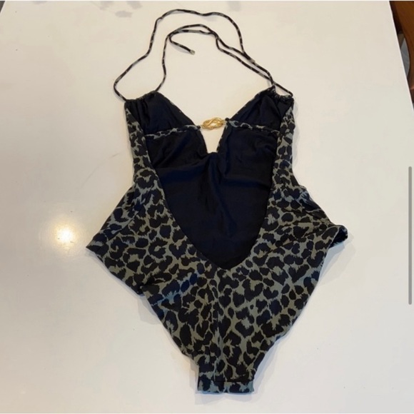 HOST PICK! NWOT Stella McCartney Leopard Print Swimsuit, Size 4 / 6 - Picture 3 of 7